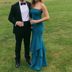 Likely Davey Ruffle Hem Gown